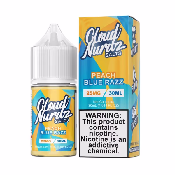 Cloud Nurdz Salt Nic 25mg - Peach Blue Razz - 665