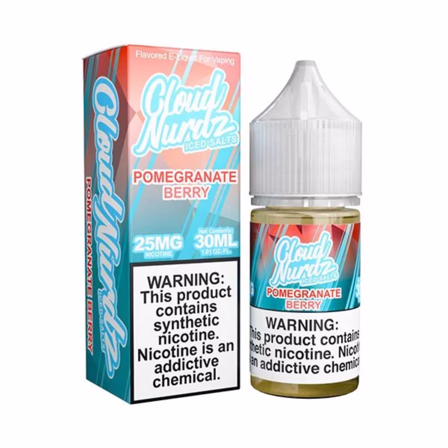 Cloud Nurdz Salt Nic 25mg - Iced Pomegranate Berry - 2278