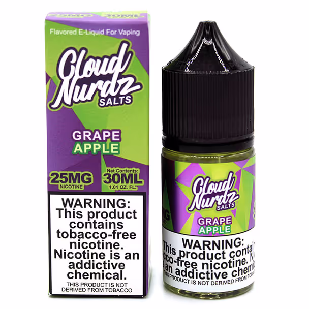 Cloud Nurdz Salt Nic 25mg - Grape Apple - 671