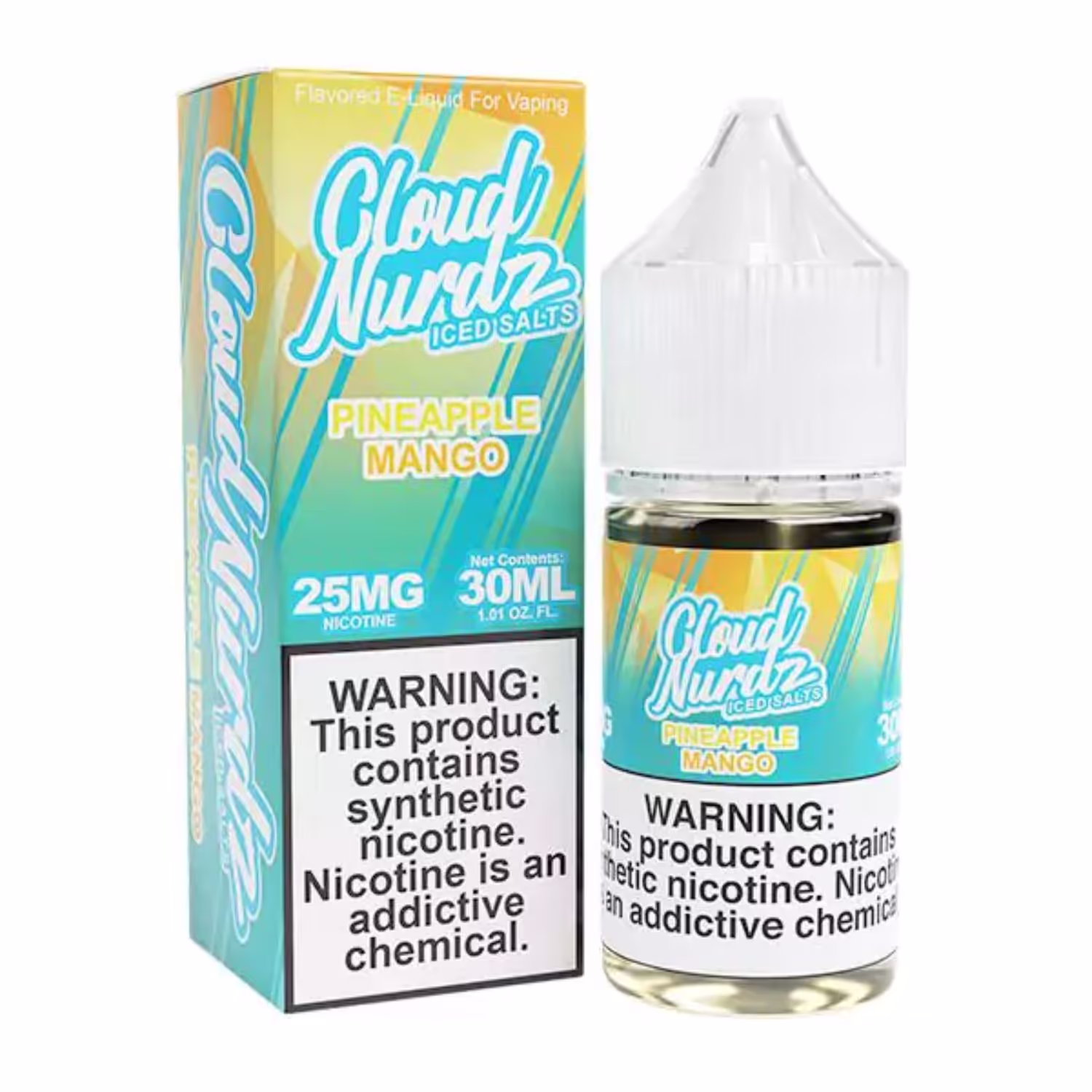 Cloud Nurdz Salt Nic 25mg - Pineapple Mango Iced - 660