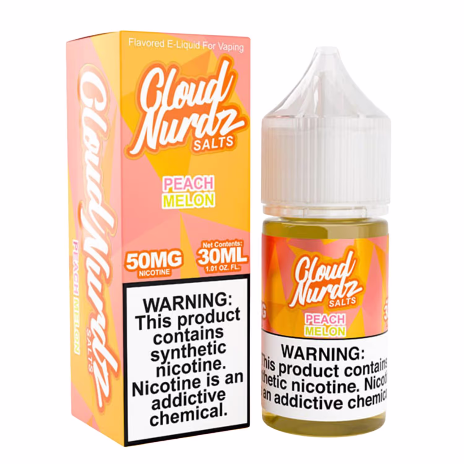 Cloud Nurdz Salt Nic 25mg - Peach Melon - 1925
