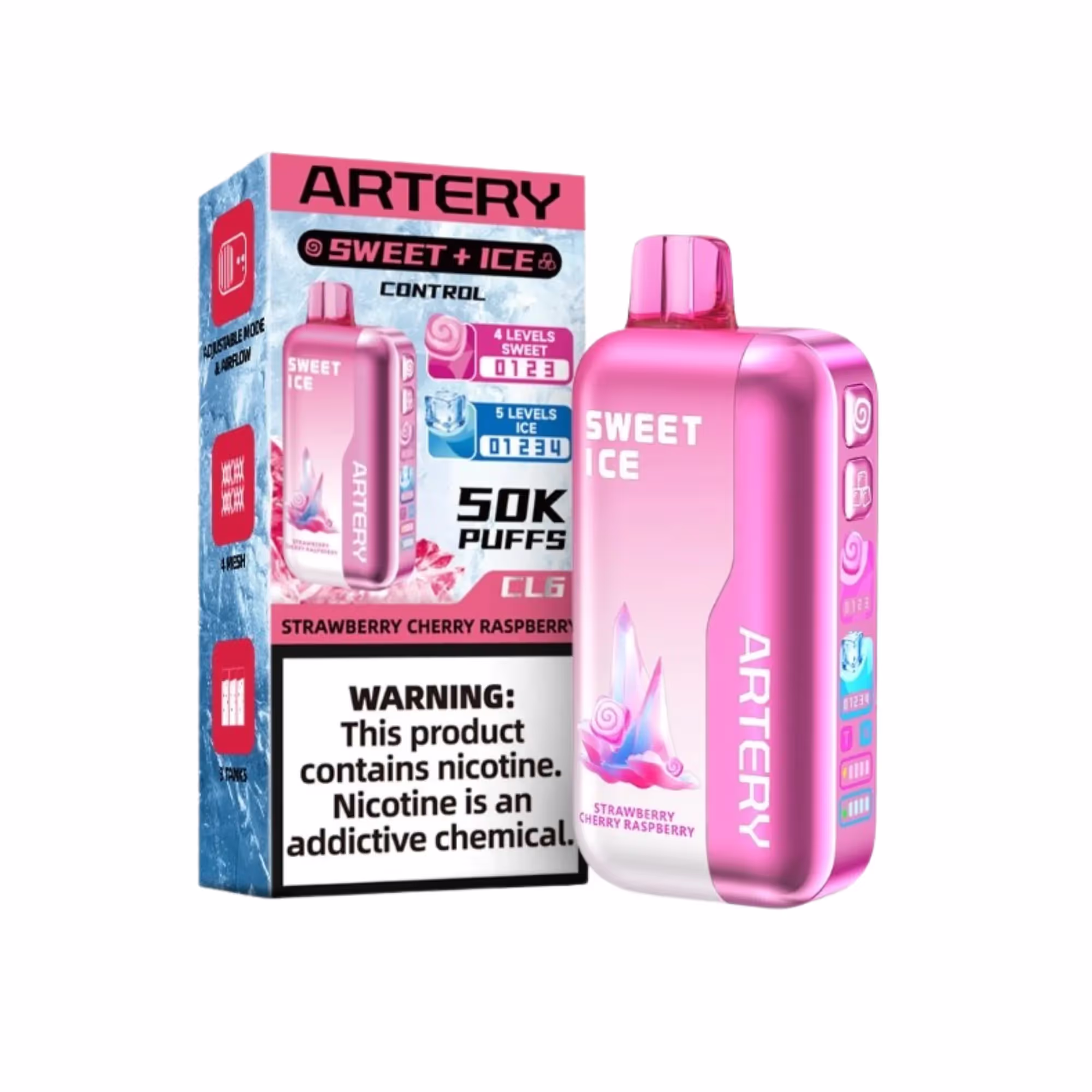 Artery 50k 5% Strawberry Cherry Raspberry - 4962