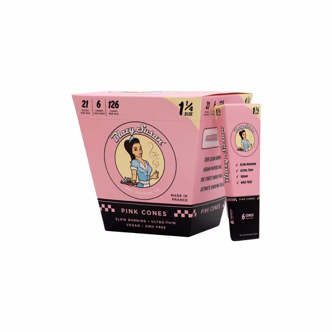 Blazy Susan 1 1/4 Pink Cones 21CT - 773