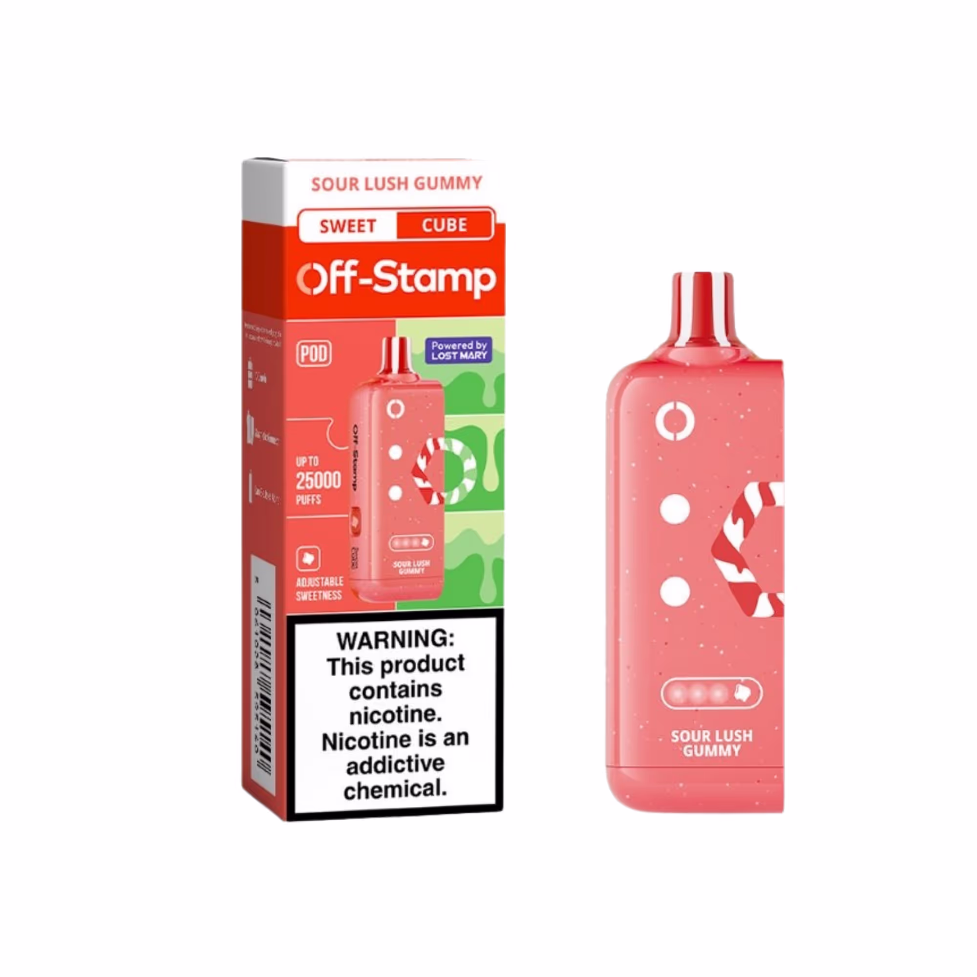 Off Stamp X Cube 25k POD Sour Lush Gummy - 4927