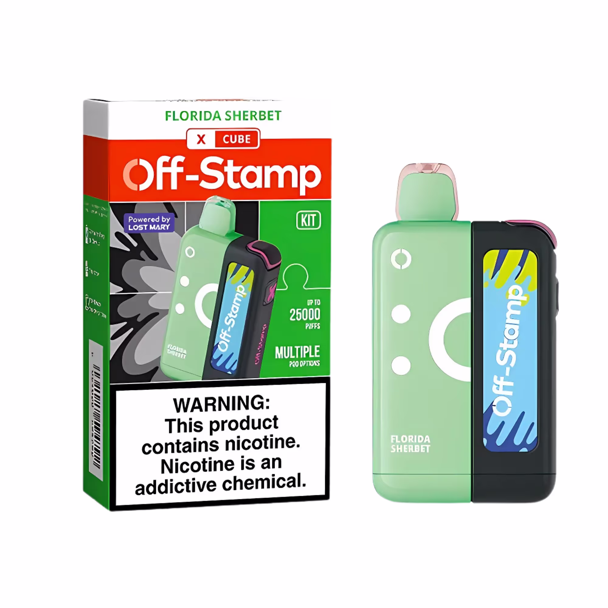 Off Stamp X Cube 25k Florida Sherbet - 4925