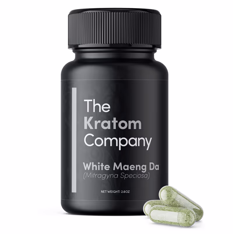 the kratom company capsules 150ct white maeng da - 202