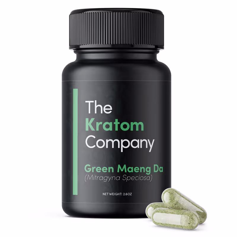 the kratom company capsules 75ct green maeng da - 207