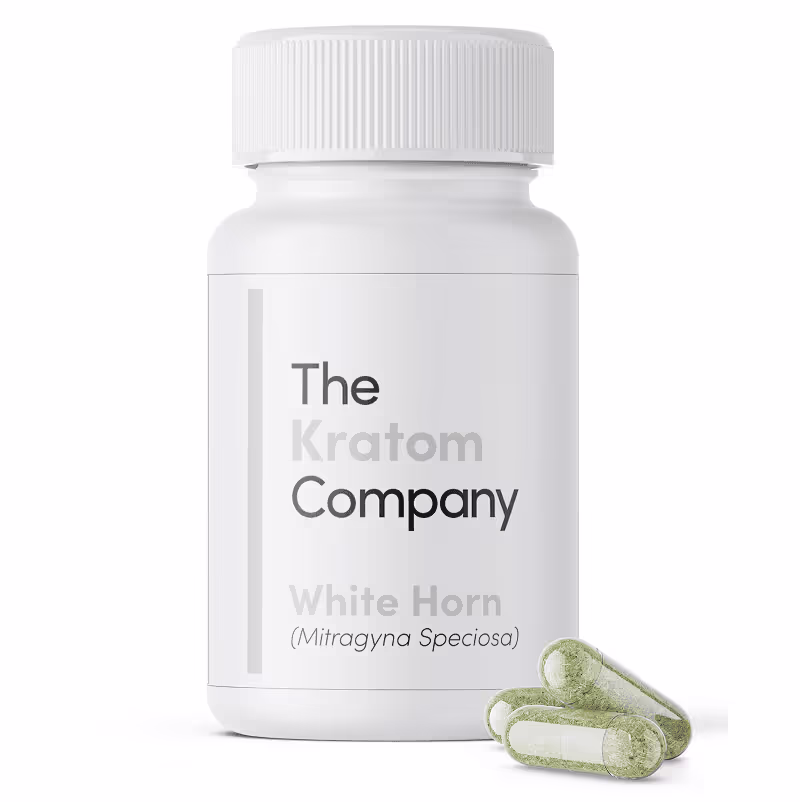 the kratom company capsules 150ct white horn - 205