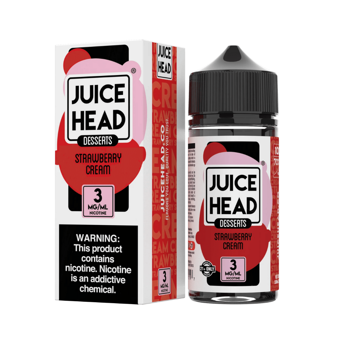 Juice Head 3mg - Strawberry Cream - 5462