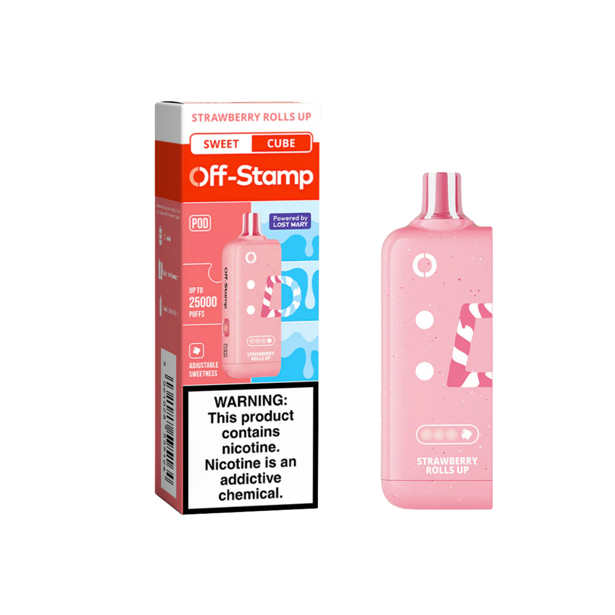 Off Stamp X Cube Pod strawberry rolls up - 5175