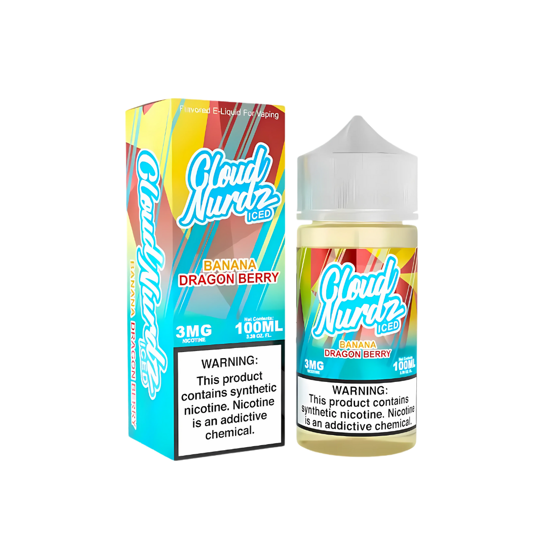 Cloud Nurdz 3mg - Banana Dragonberry Ice - 5246