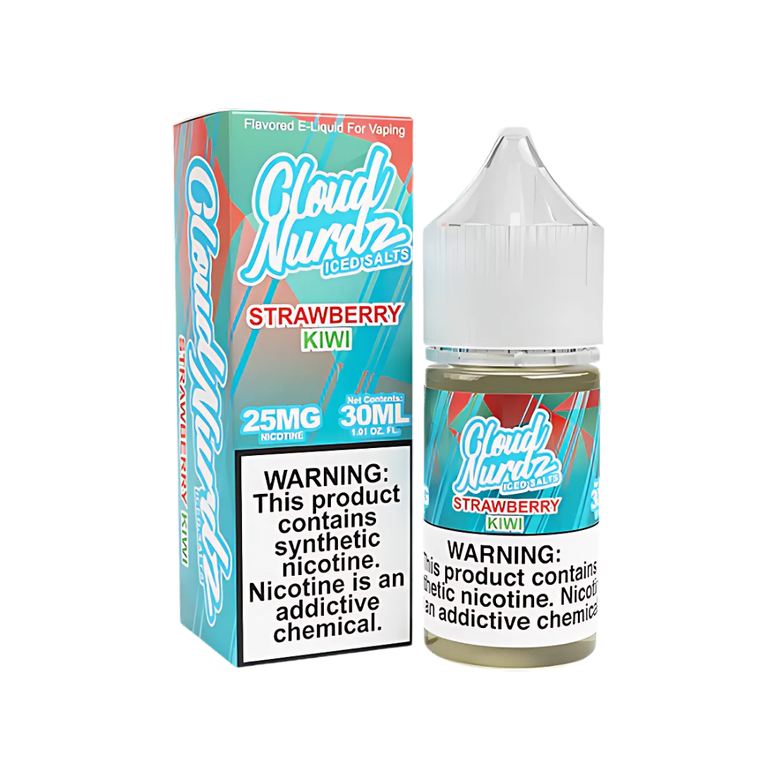 Cloud Nurdz Salt Nic 25mg - Iced Strawberry Kiwi - 5751