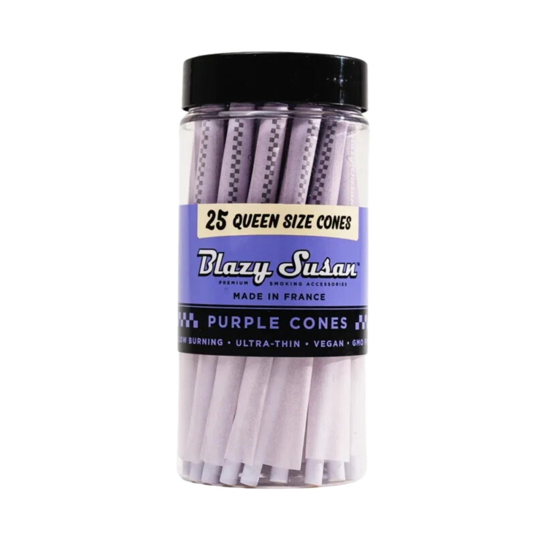 Blazy Susan Purple Queen Size Cones 25CT Jar - 2465