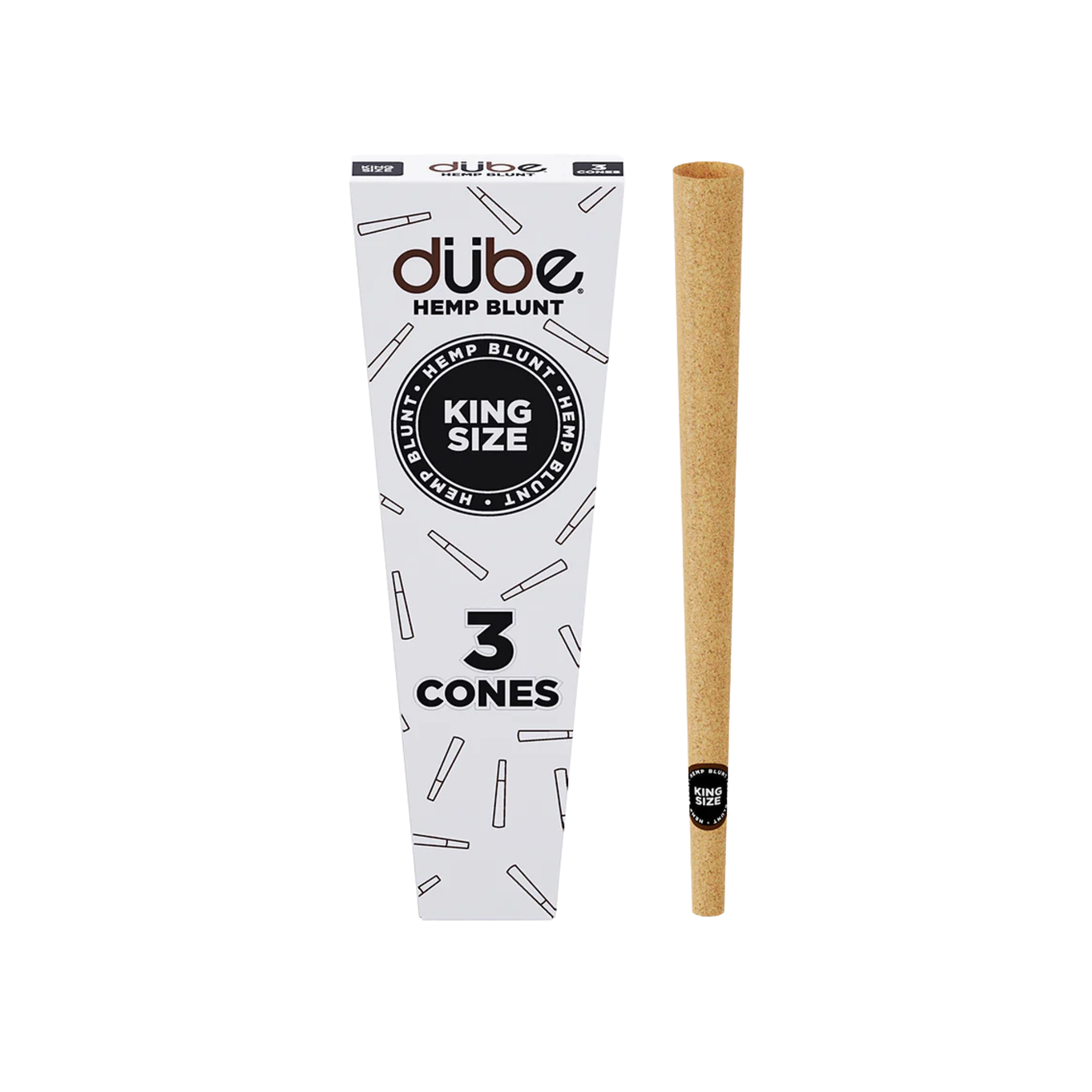 DUBE HEMP BLUNT KING CONES 3PK - 24CT DISPLAY - 5859