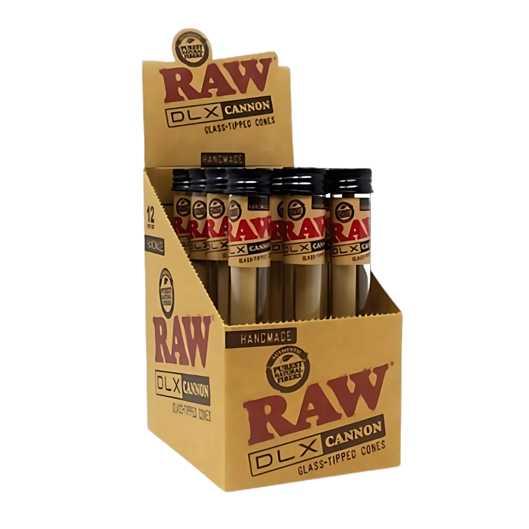 Raw DLX Glass Tip King Cones 12CT - 5845
