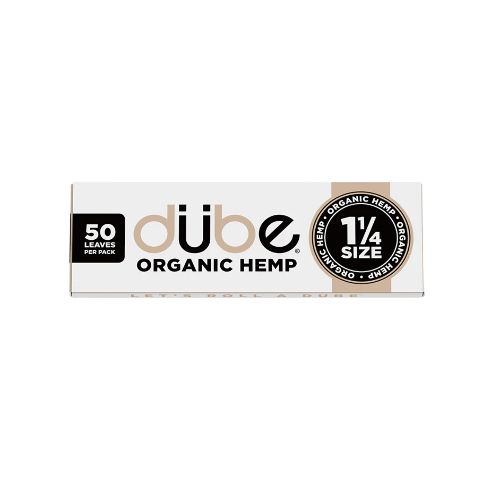 DUBE ORGANIC HEMP PAPERS 1 1/4 - 50CT DISPLAY - 5851