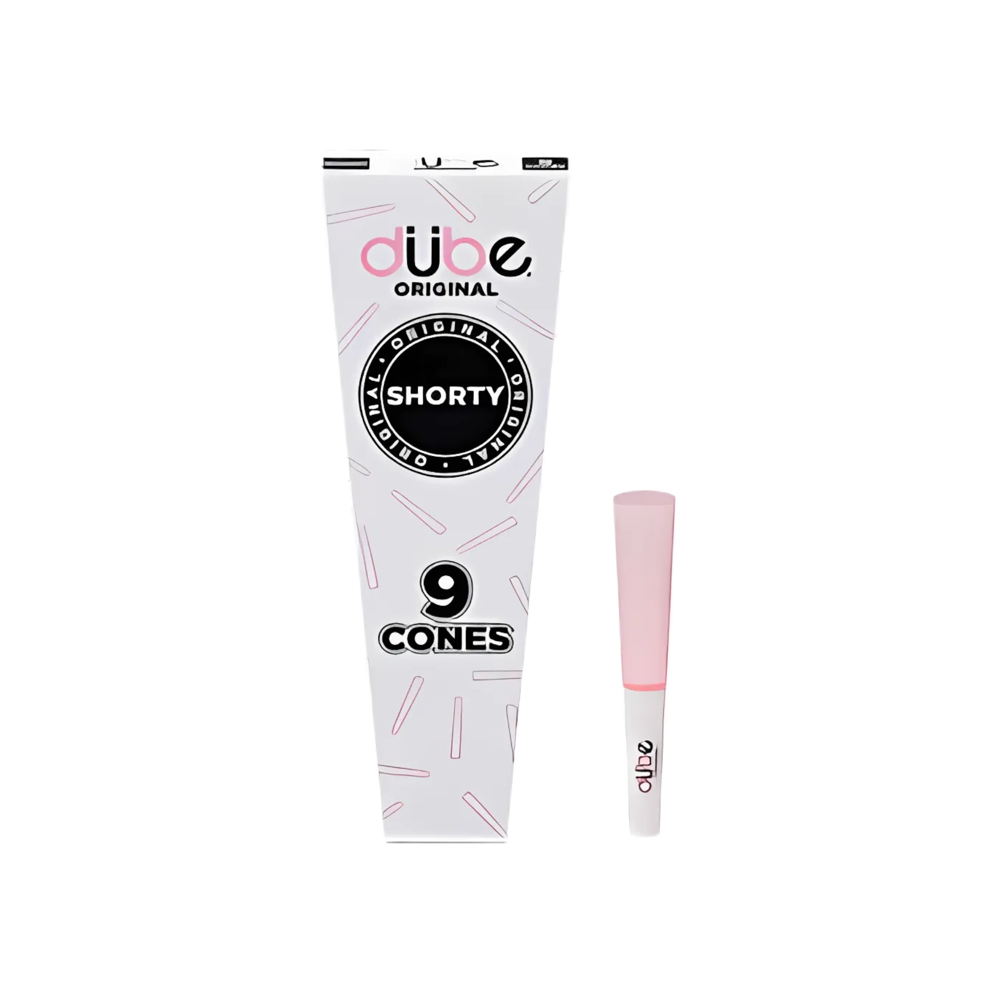 DUBE ORIGINAL PINK CONES SHORTY 9PK - 24CT DISPLAY - 5857