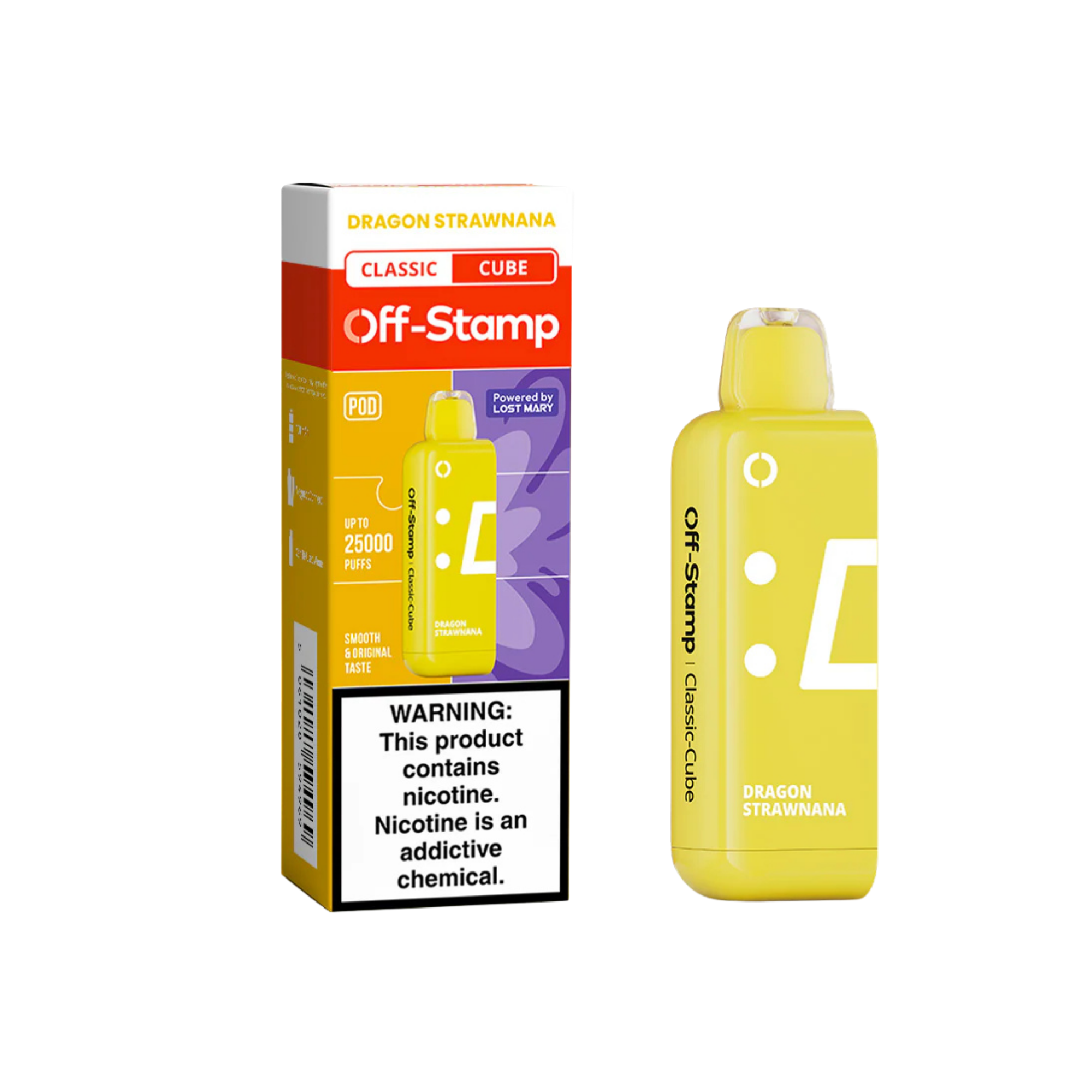 Off Stamp X Cube 25k Pod - Dragon Strawnana - 4928