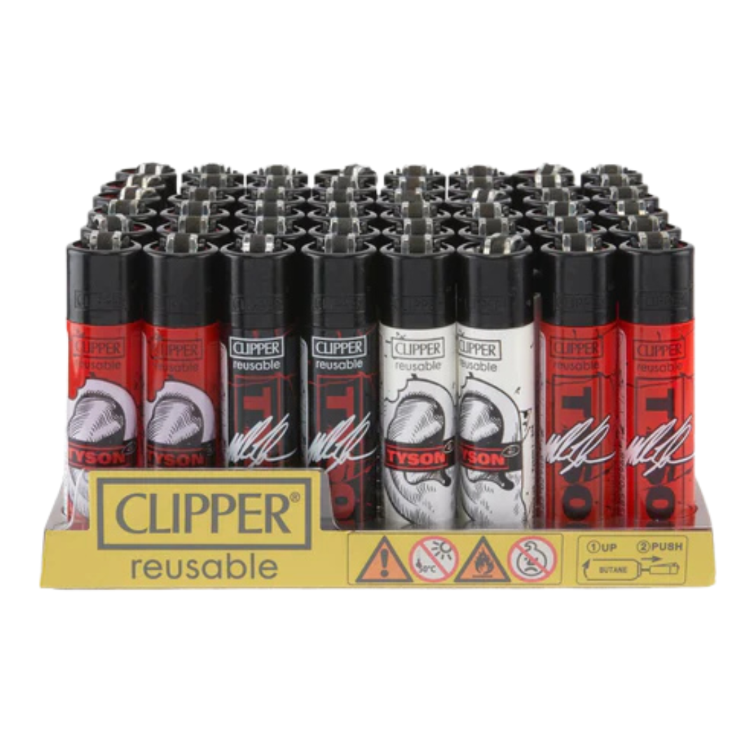 Clipper Flint Lighter Display 48CT - Tyson 1 Ear - 5949