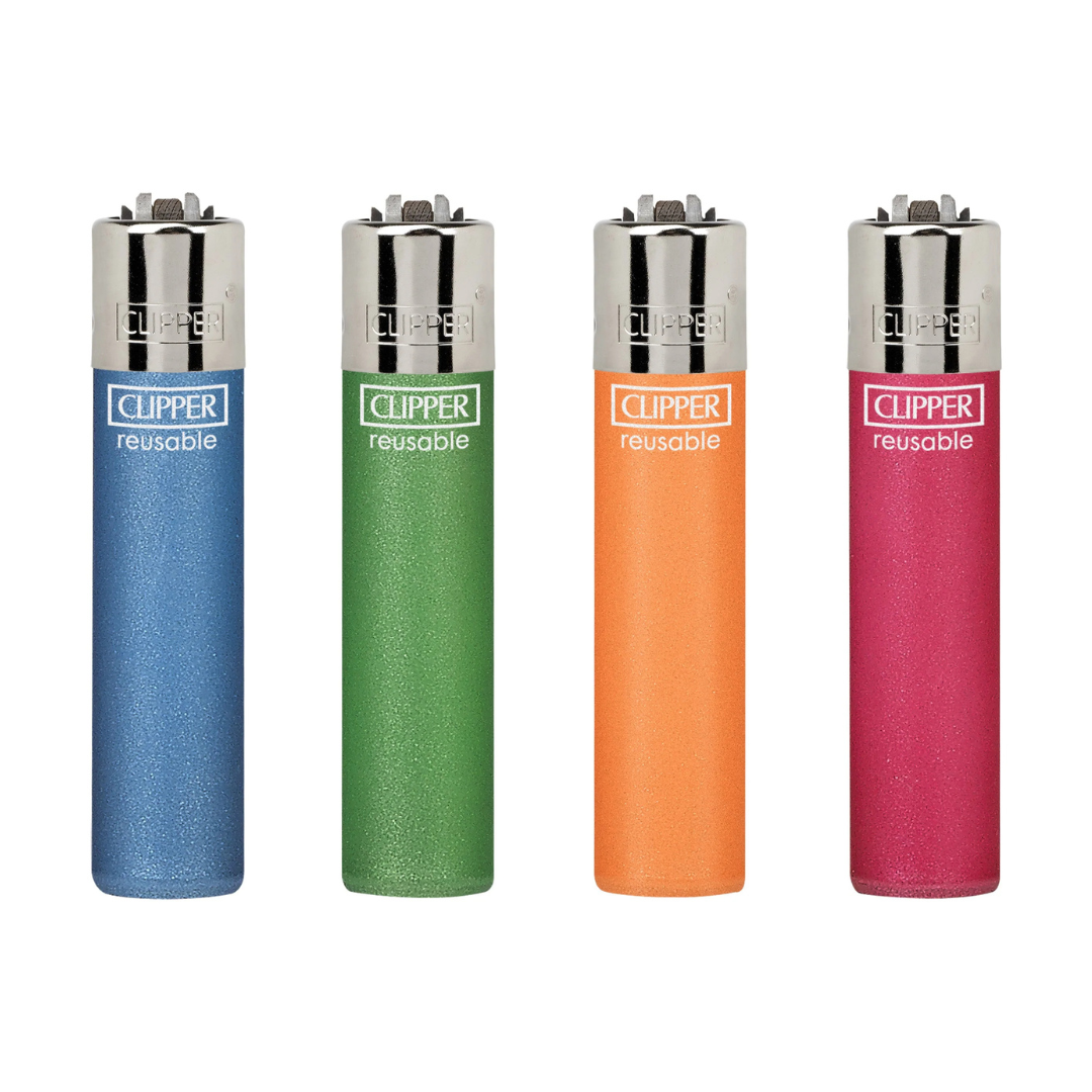 Clipper Flint Lighter Display 48CT - Paint Metallic Fluore - 5955