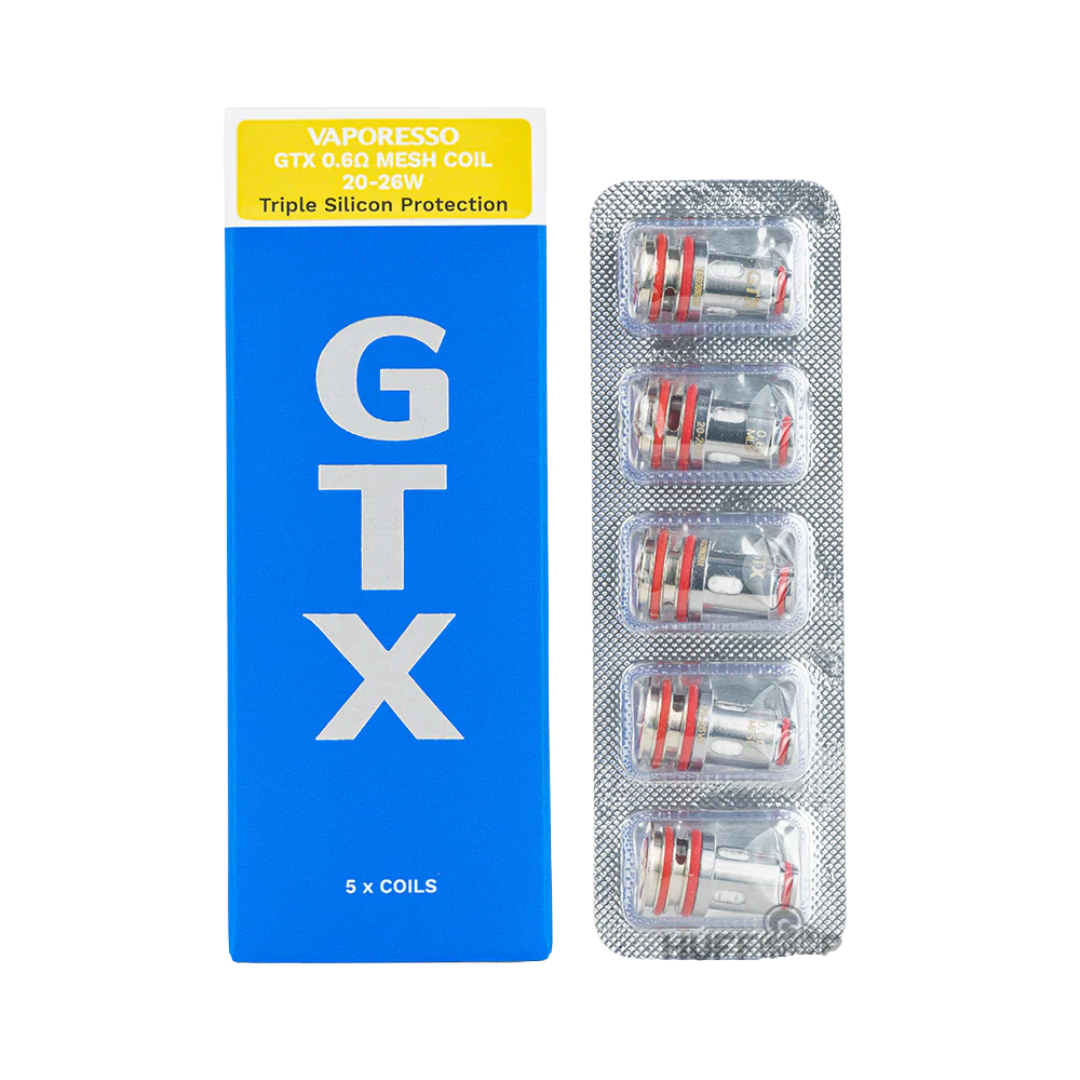 Vaporesso GTX Coils 5PK - Mesh 0.6ohm Triple Silicon - 5975