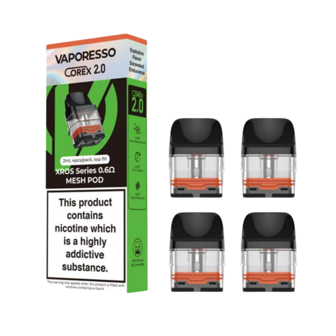 Vaporesso XROS COREX 2.0 Pods 4PK 2mL - 0.6ohm Mesh - 5976