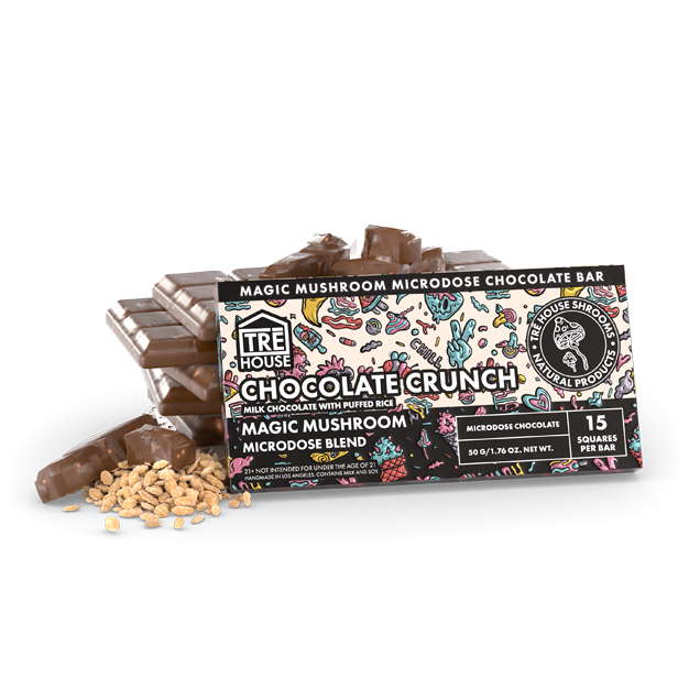 Tre House Magic Mushroom Chocolate 10PK - Chocolate Crunch - 6194