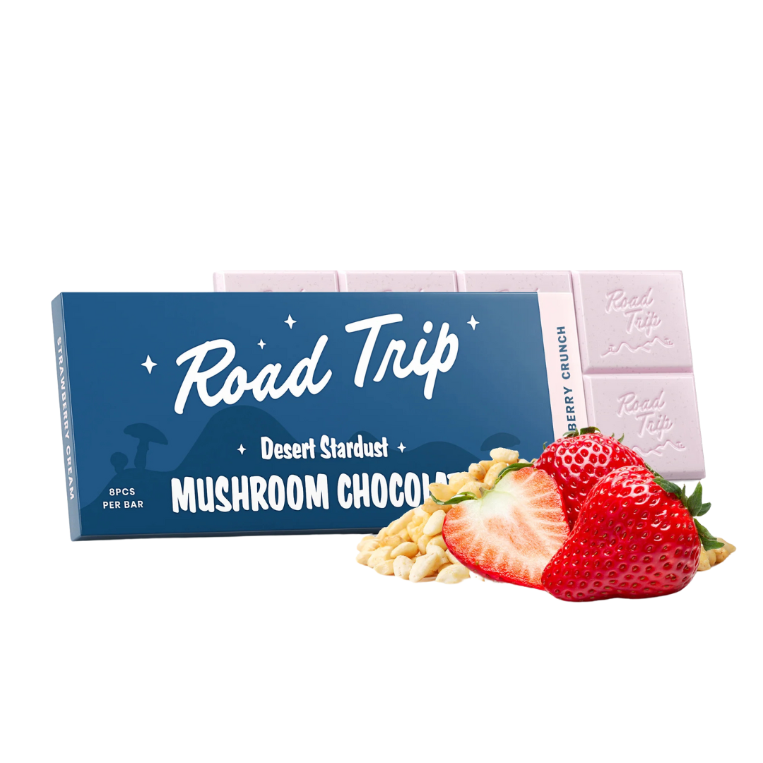 Road Trip Stardust Mushroom Chocolate Bar - Strawberry Crunch - 6195