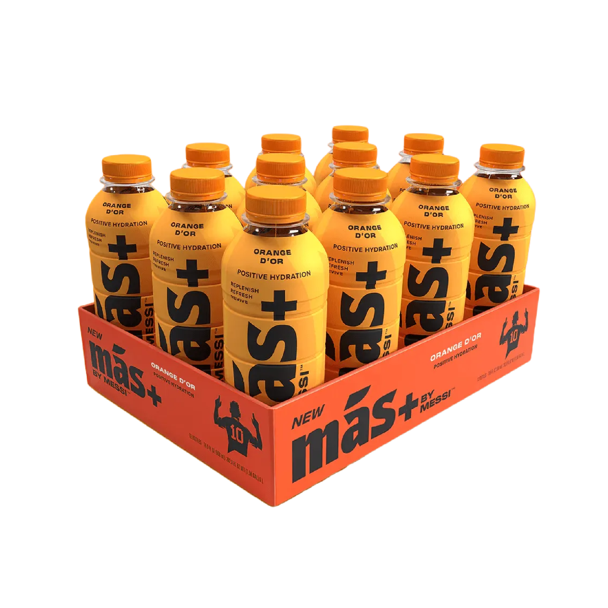 Mas Hydration Drink 16OZ 12CT - Orange D'or - 6373