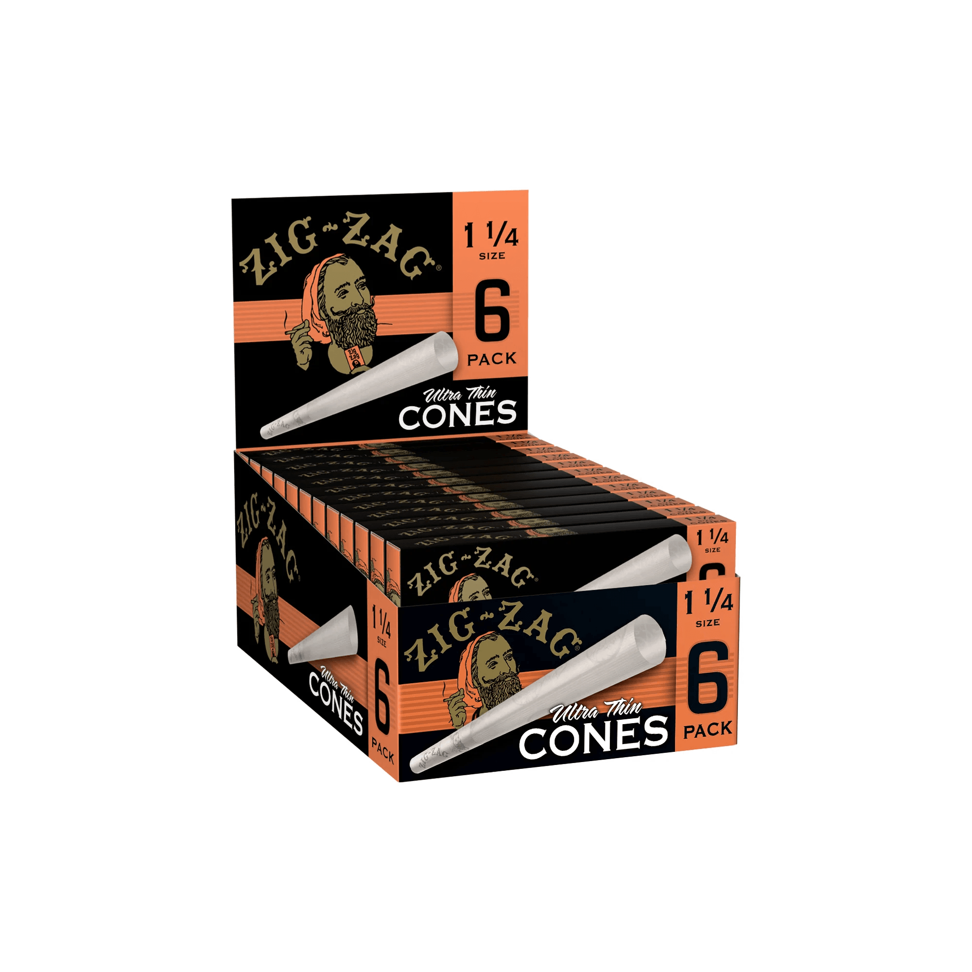 Zig Zag Cones Ultra Thin 1 1/4 6PK - 6428