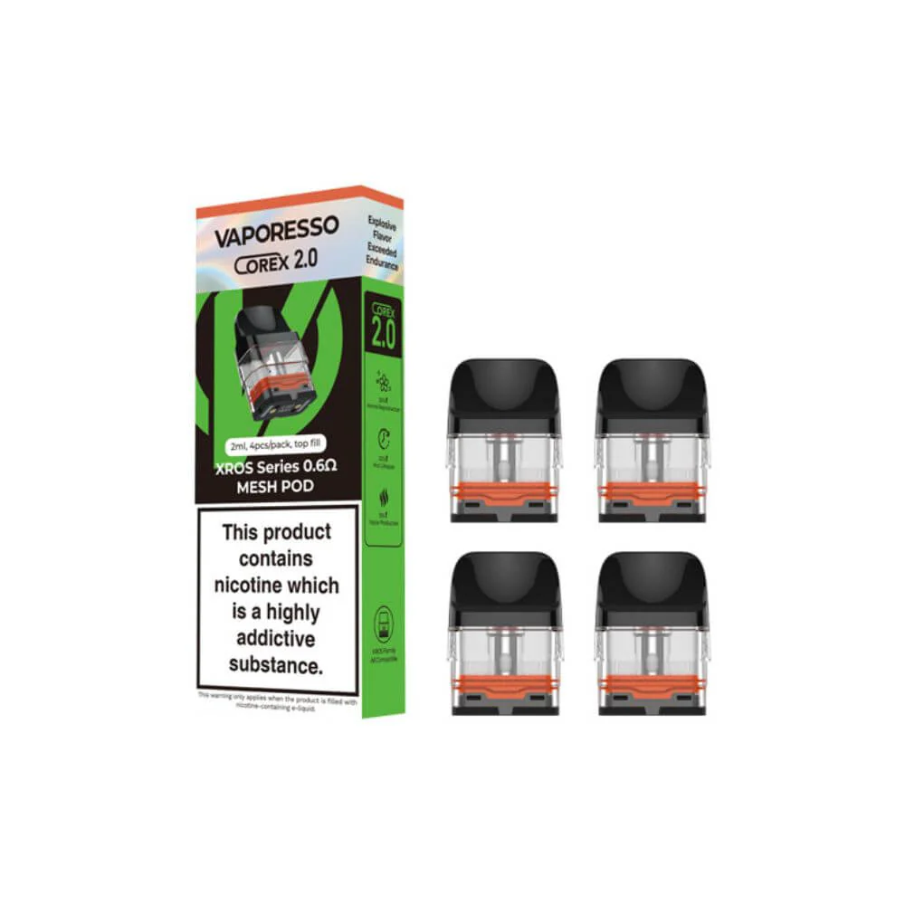 Vaporesso XROS 2mL Pods 4PK - 0.6ohm Mesh Top Fill - 6476