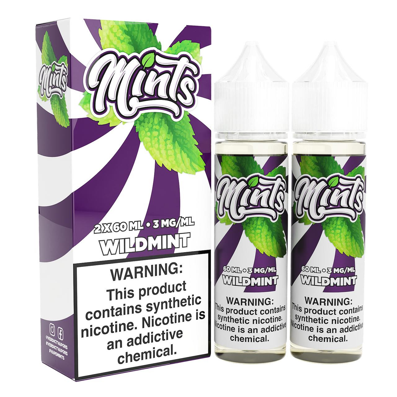Mints 60ml 3mg 2PK - Wildmint - 6699