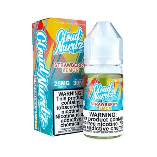 Cloud Nurdz Salt Nic 25mg - Strawberry Lemon Ice - 6870