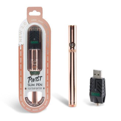 OOZE 2.0 TWIST SLIM PEN BATTRY - ROSE GOLD - 6949