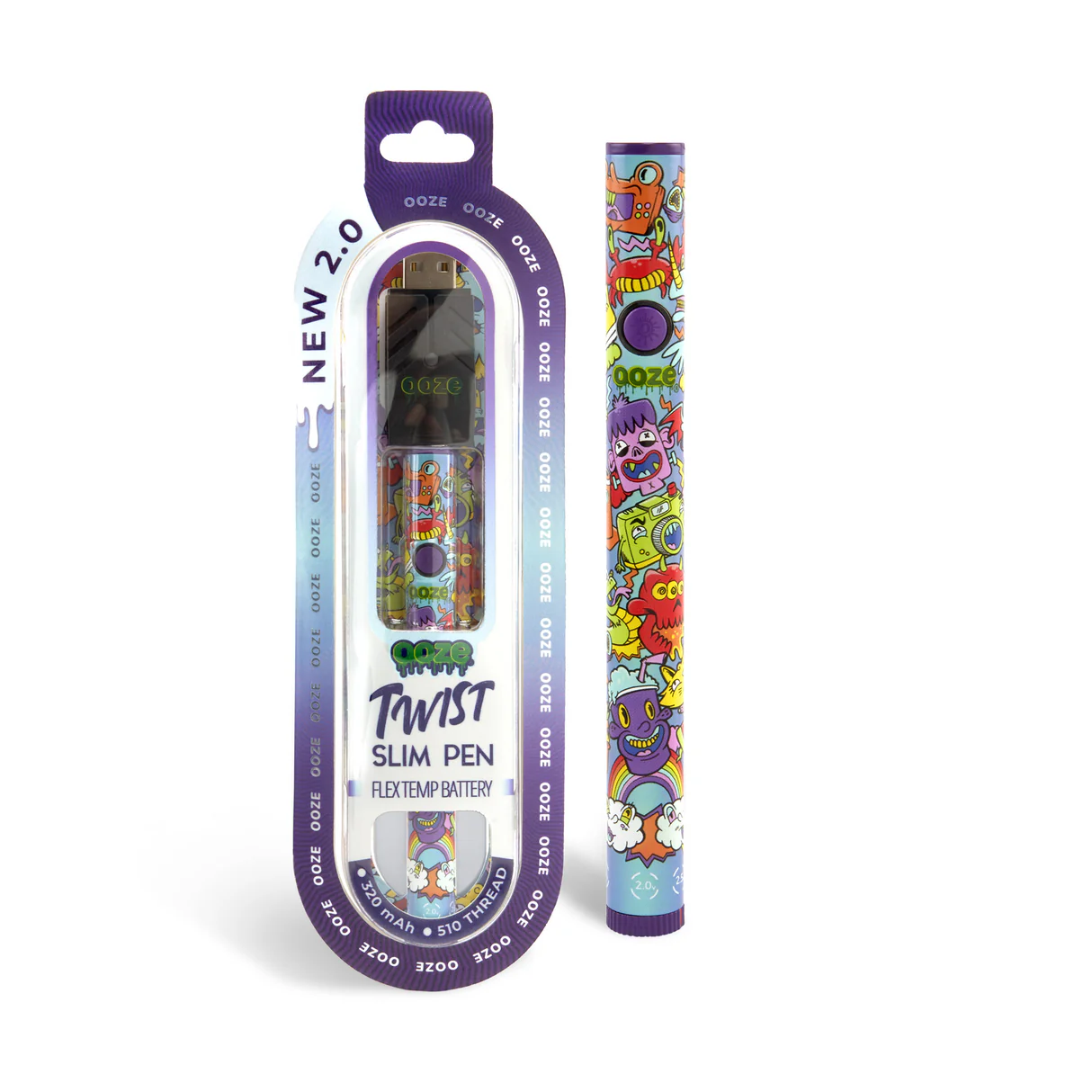 OOZE 2.0 TWIST SLIM PEN BATTRY - HYPE ENGINE - 6953