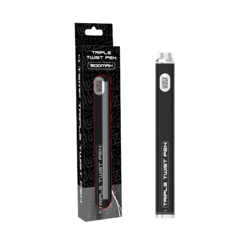 LUZID 900MAH TRIPLE TWIST PEN - BLACK - 6965