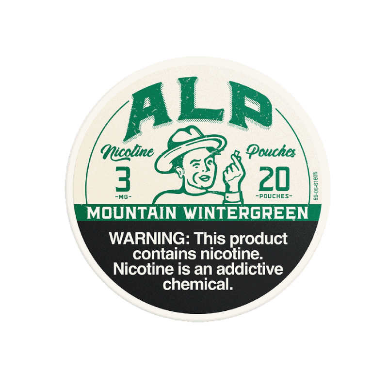 ALP POUCHES 3MG MOUNTAIN WINTERGREEN - 7006
