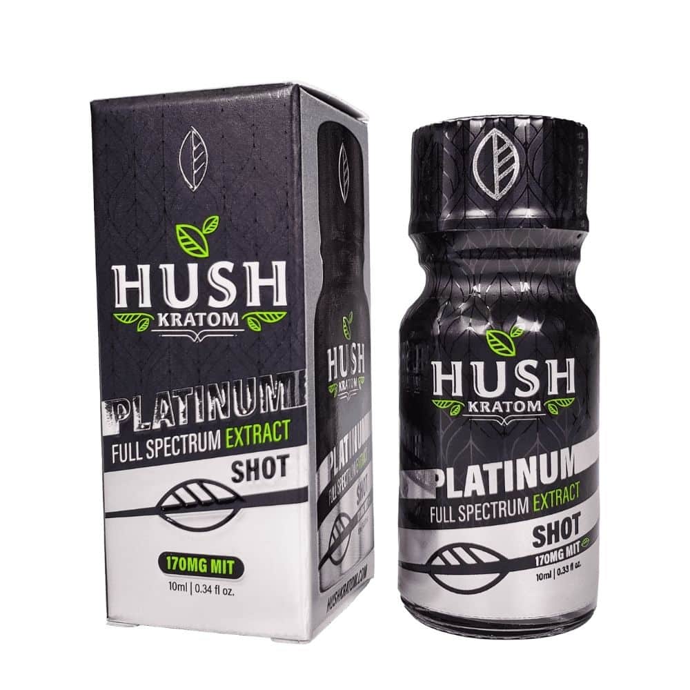 HUSH KRATOM PLATINUM SHOT-12CT - 7222