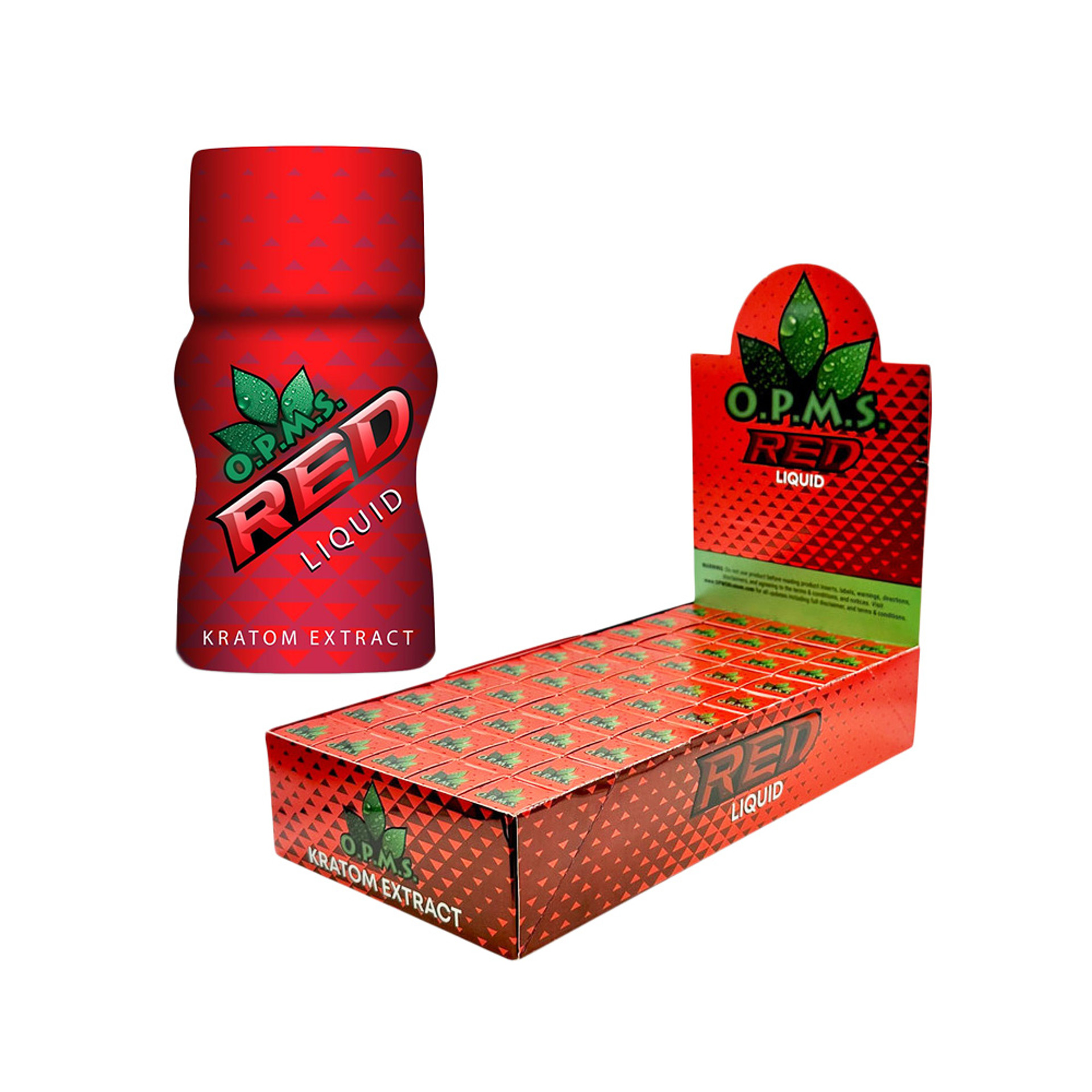 OPMS RED LIQUID KRATOM SHOTS - 7236