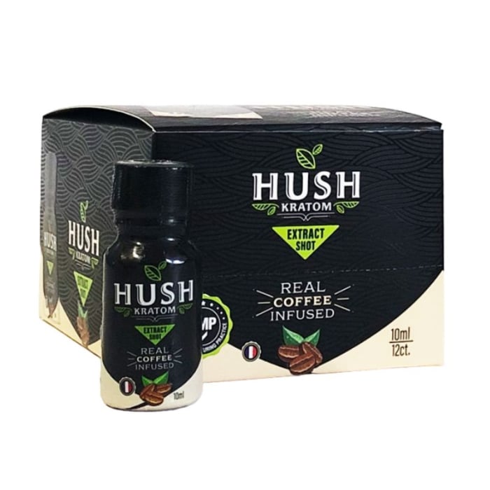 HUSH KRATOM COFFEE EXTRCT 12CT - 7221