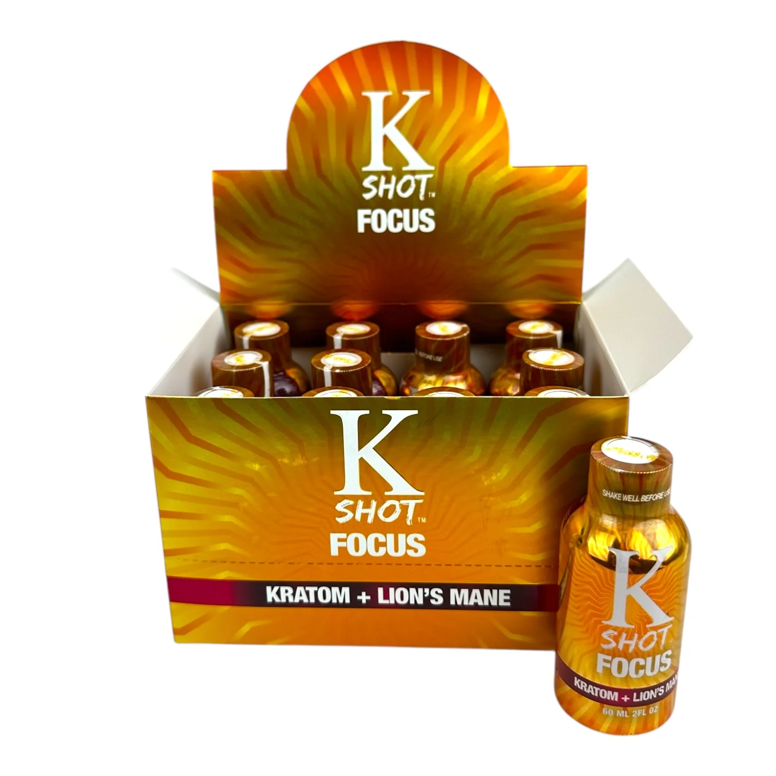 K SHOT FOCUS KRATOM/LIONS 12CT - 7224