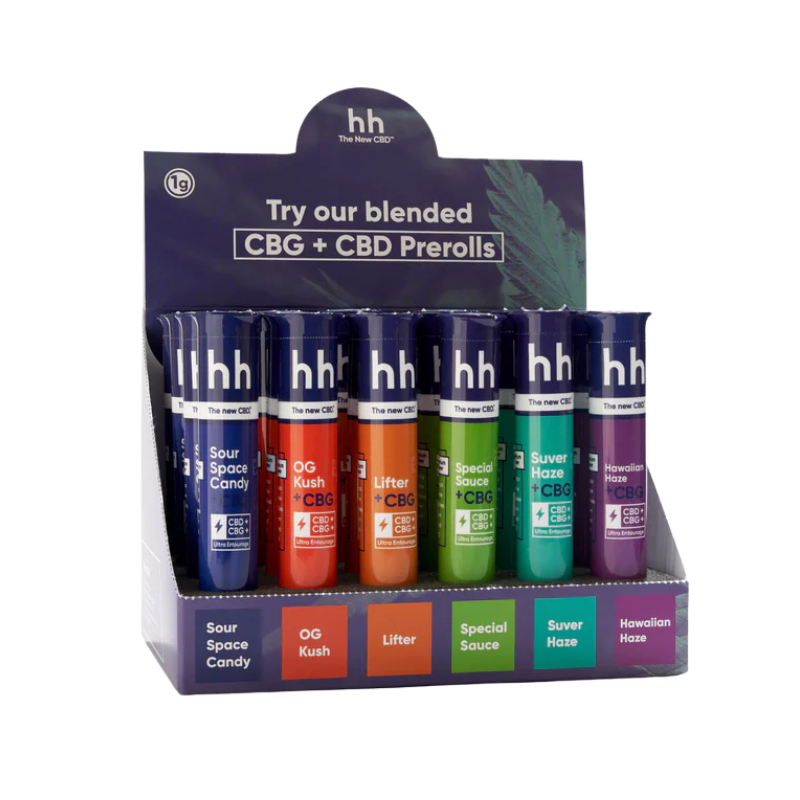 HHEMP CO CBD/CBG Premium Hemp Pre-Roll Box 1g 24CT - 7337