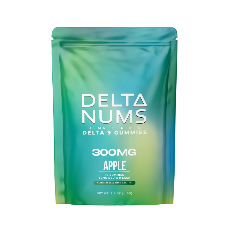 Delta Nums D9 Apple Gummies 10CT - 7343