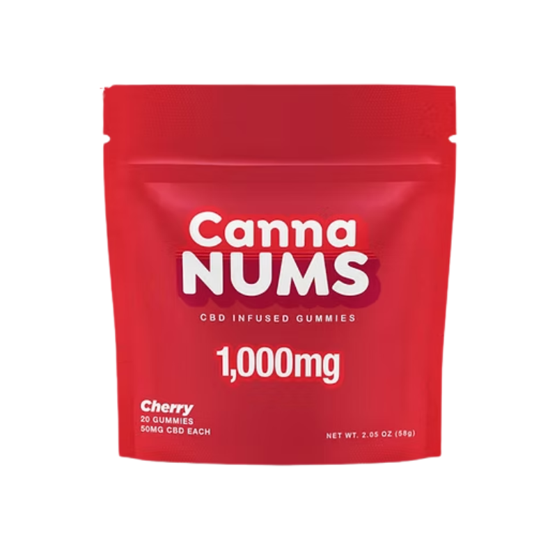 Cannanums Cherry CBD Gummies 50mg 20CT - 7363