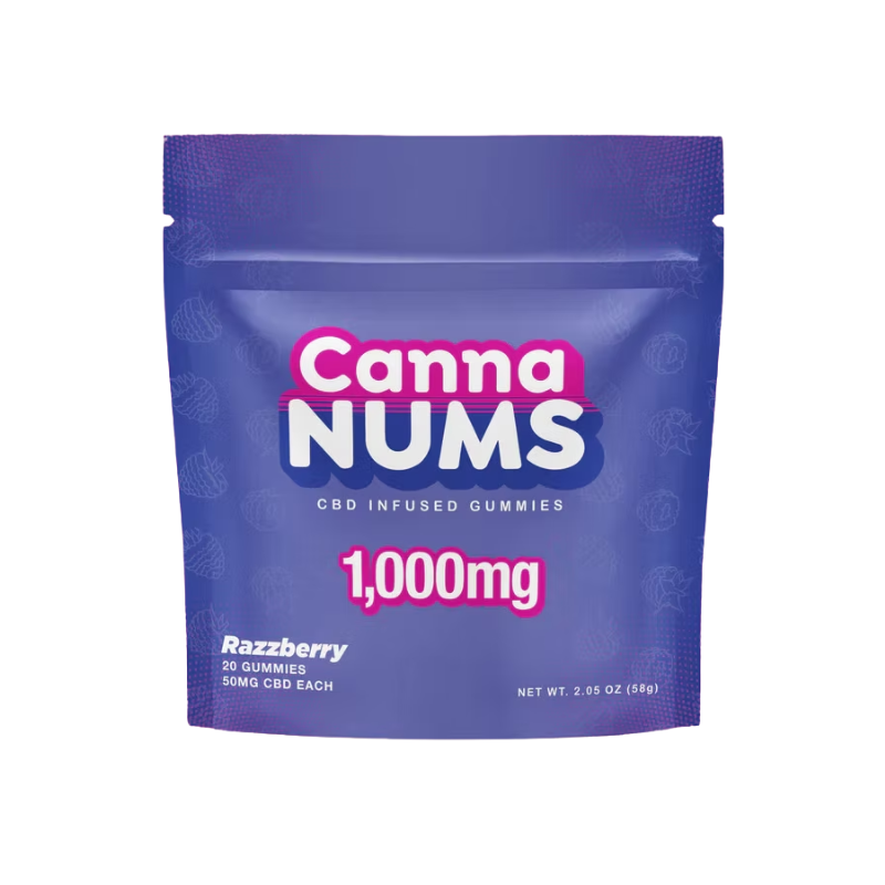 Cannanums Blueberry CBD Gummies 50mg 20CT - 7365