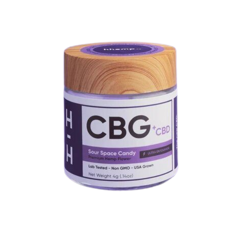 HHEMP CO CBD/CBG Premuim Help Flower Jar 4g - Sour Space - 7370