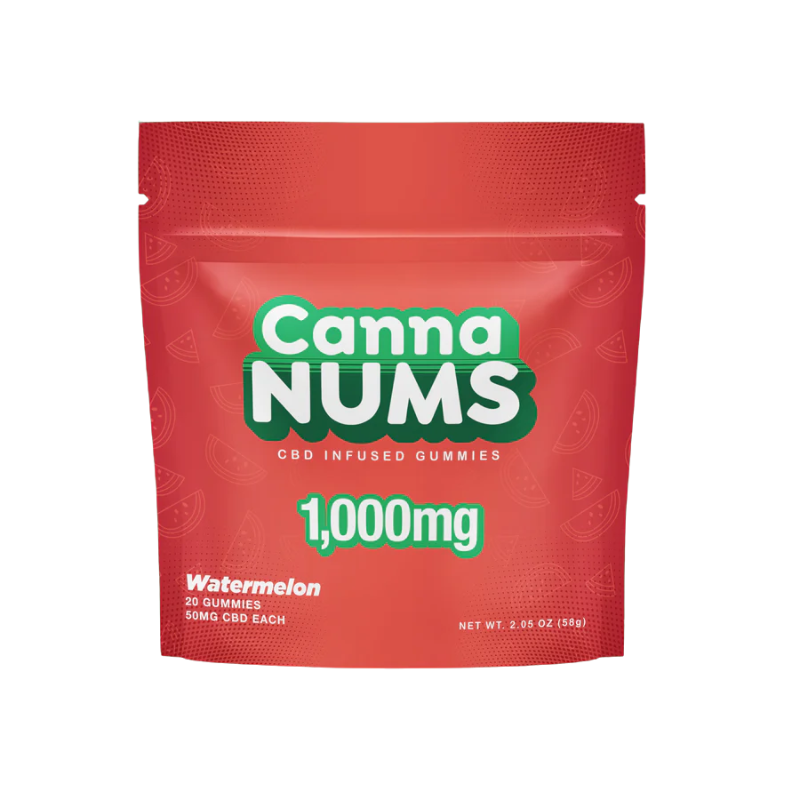 Cannanums Watermelon CBD Gummies 50mg 20CT - 7371