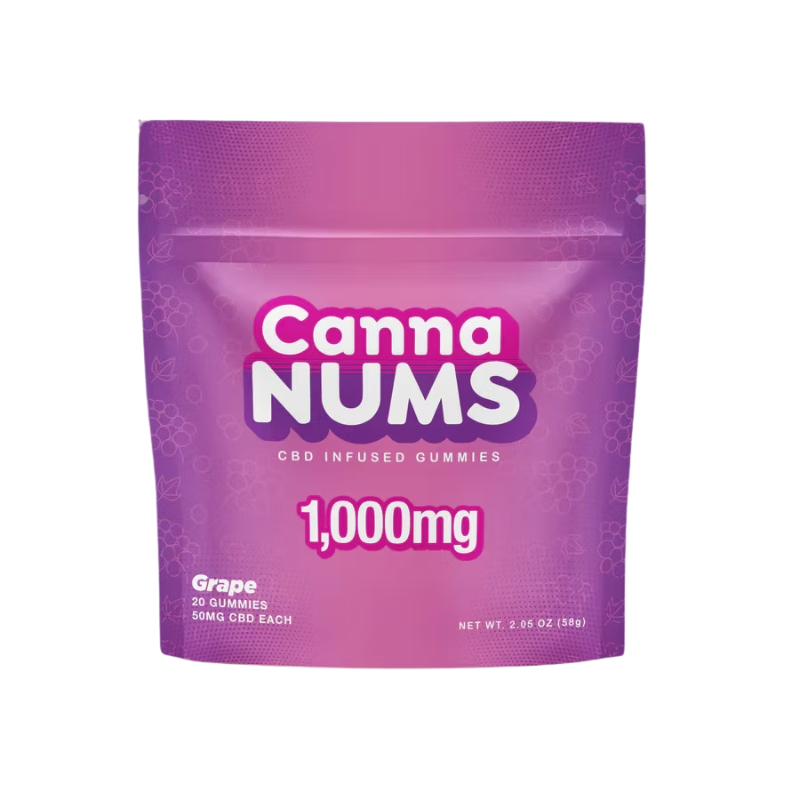 Cannanums Grape CBD Gummies 50mg 20CT - 7372