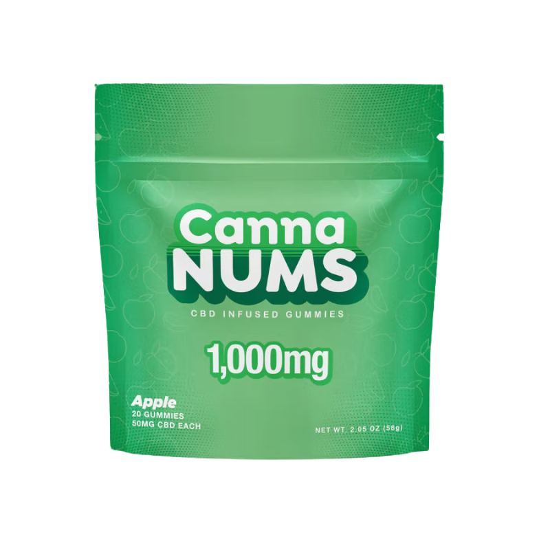 Cannanums Apple CBD Gummies 50mg 20CT - 7375