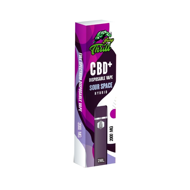 Hemp Thrill Full Spectrum CBD + Disposable - Sour Space - 7379